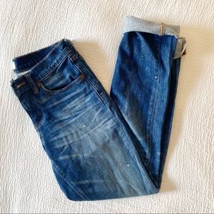 Madewell Slim Boyjean Paint Wash